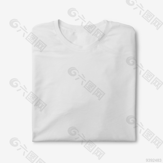 白色T恤VI样机模板下载