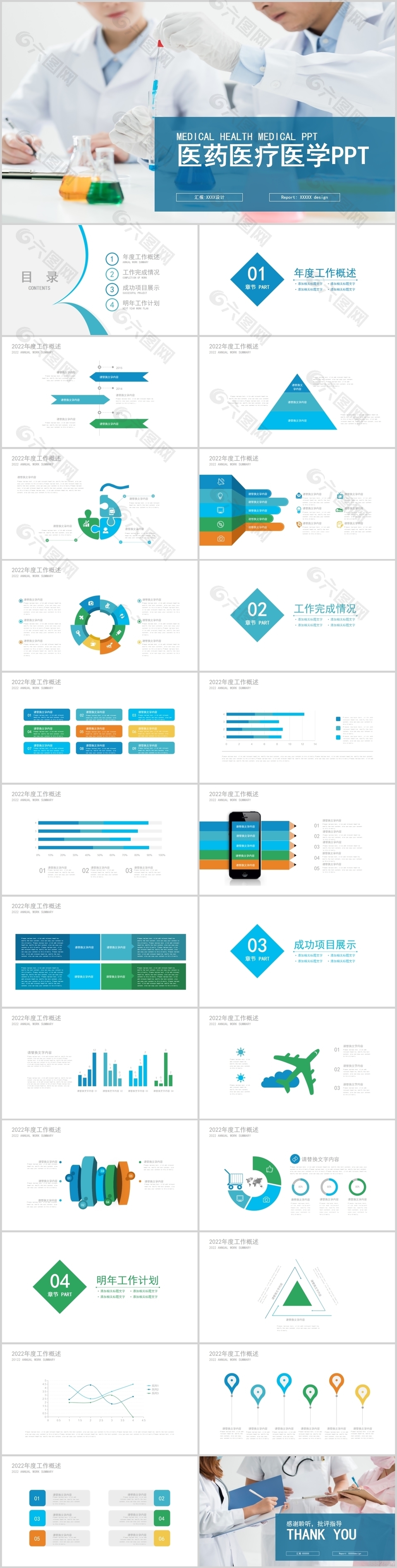 医疗医药医学PPT模板下载