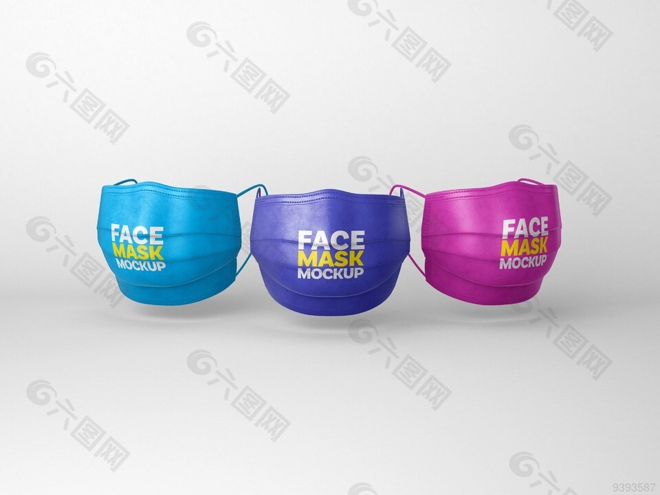 口罩VI智能贴图设计素材模版