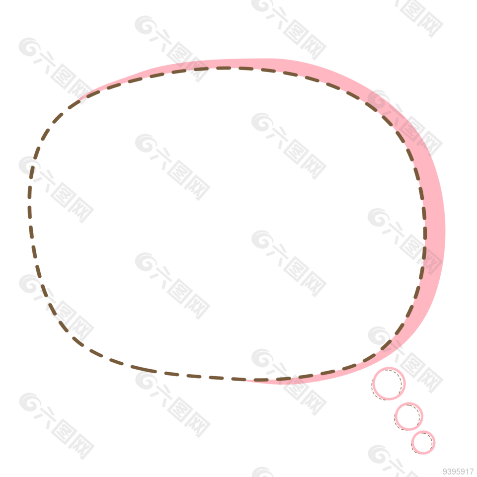 粉色虚线扁平文本框免扣图片下载设计元素素材免费下载图片编号9395917 六图网
