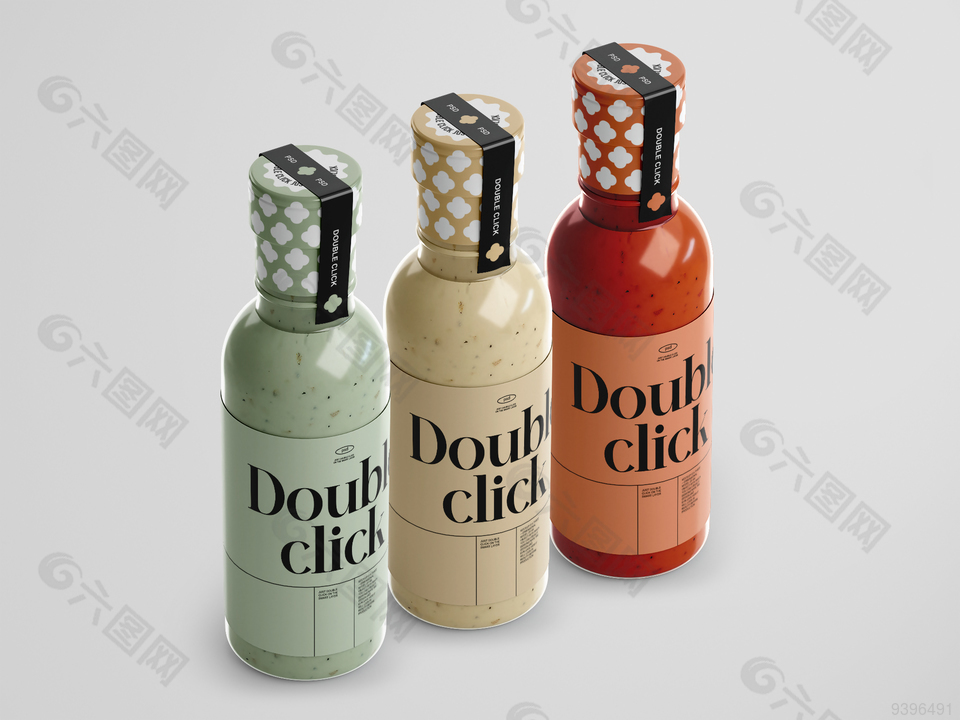 厨房调味瓶VI包装样机模板下载