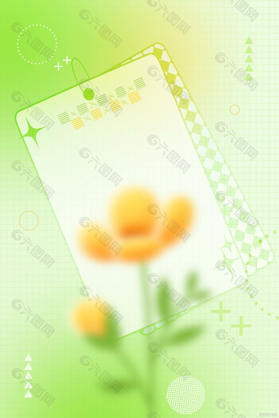 清新花卉花朵植物背景图