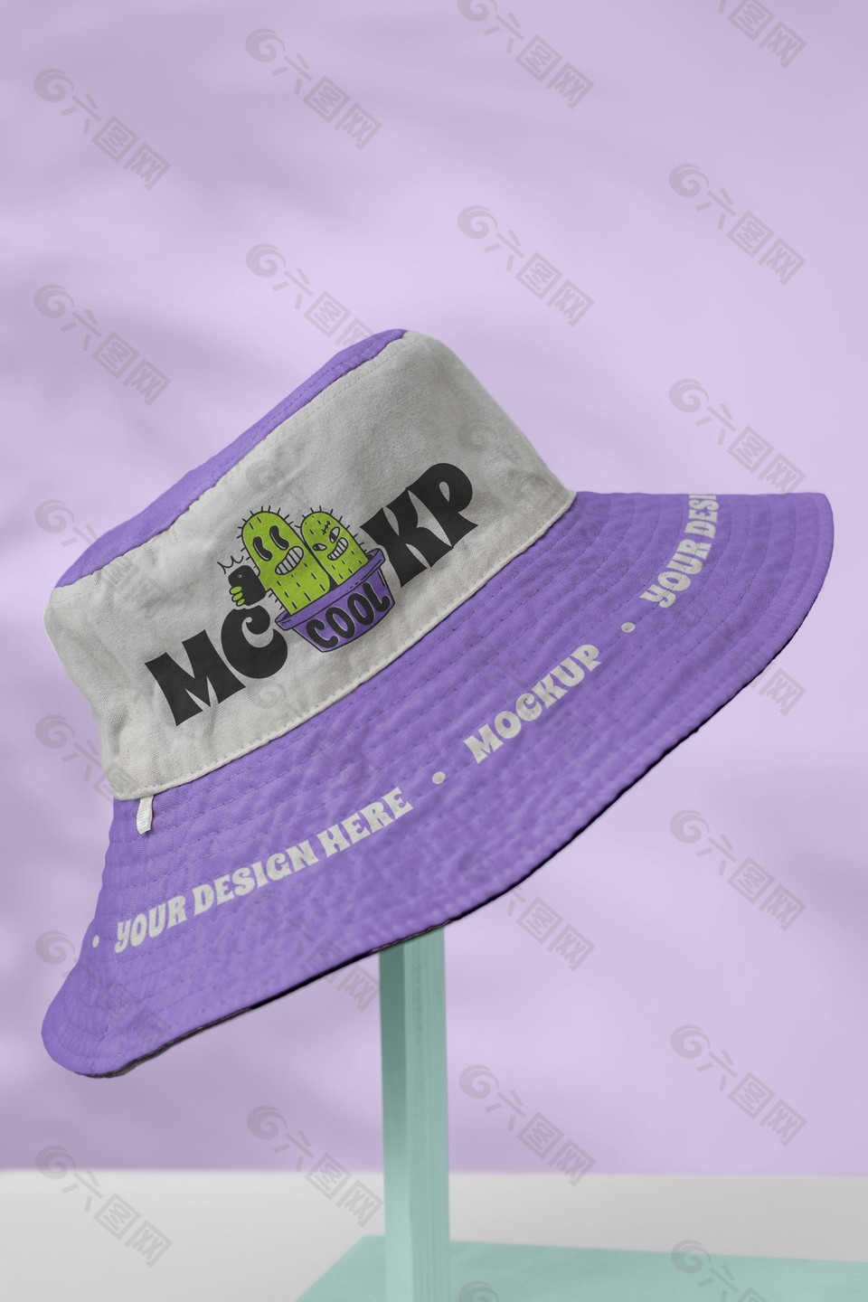 紫色大檐帽遮阳帽样机素材下载平面广告素材免费下载(图片编号:9401895