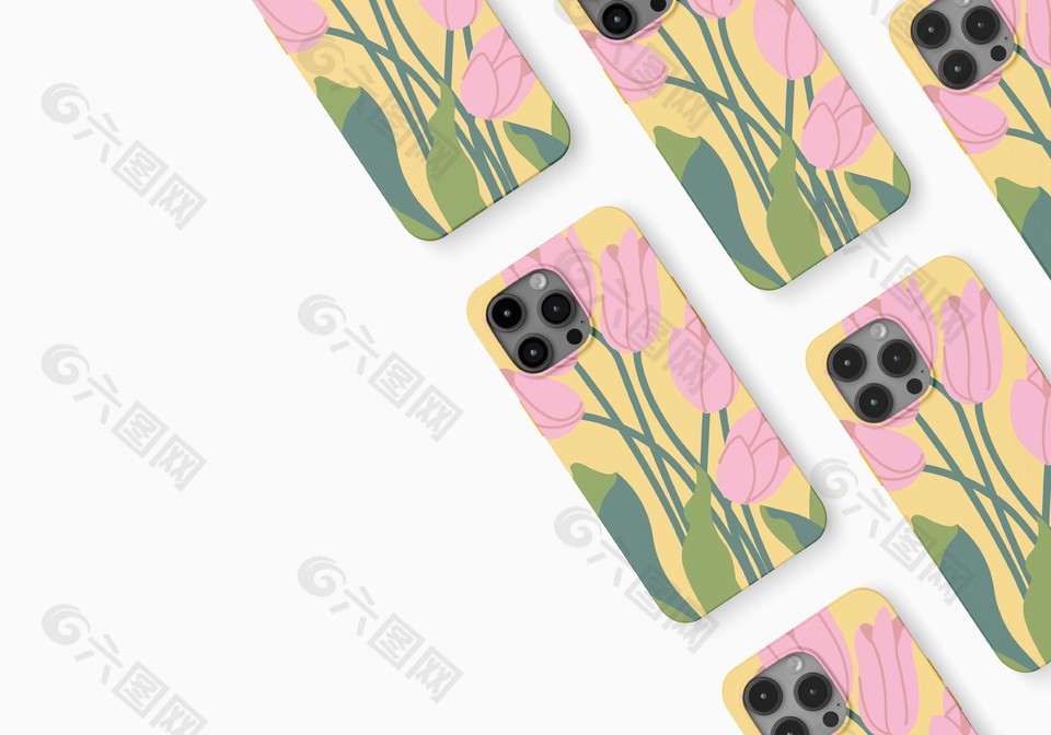 花朵样式手机保护壳VI设计