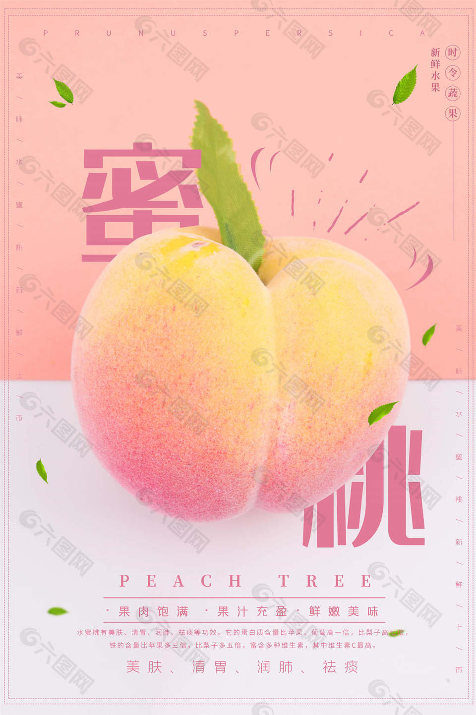 水蜜桃新鲜上市促销