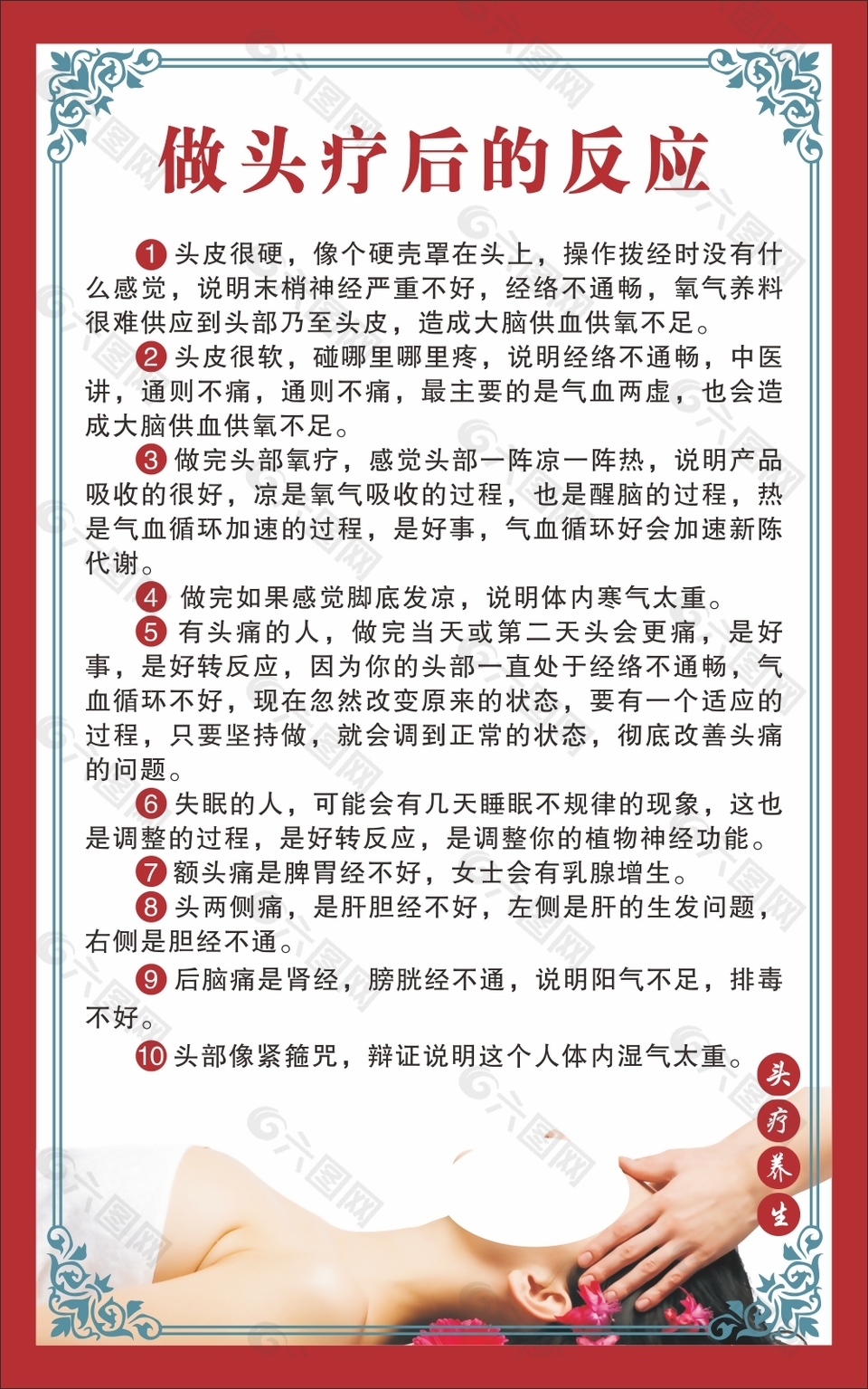 头疗养生海报