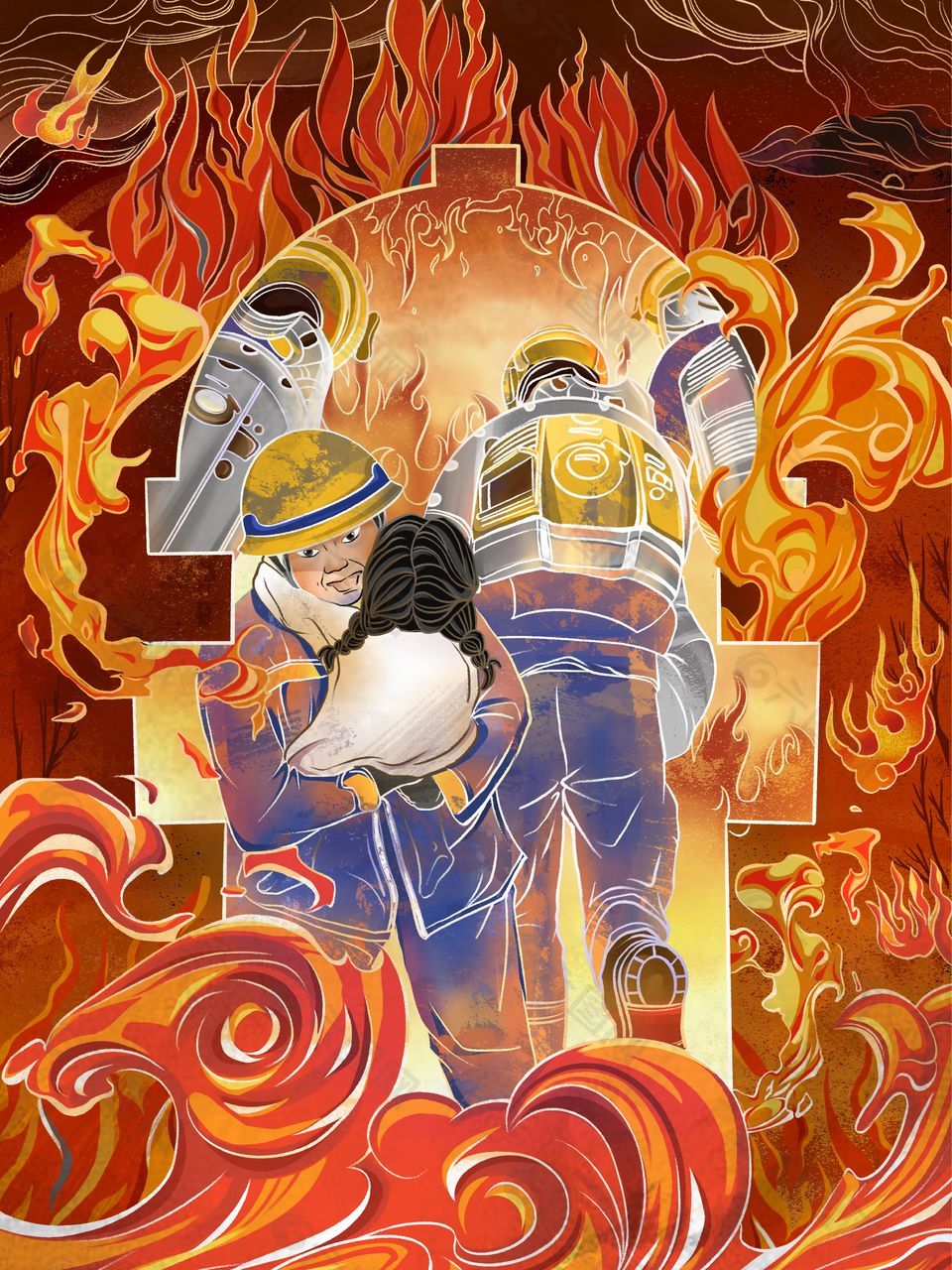 119消防宣传日海报