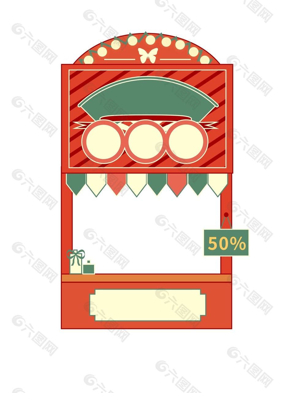 经典香港老招牌背景素材