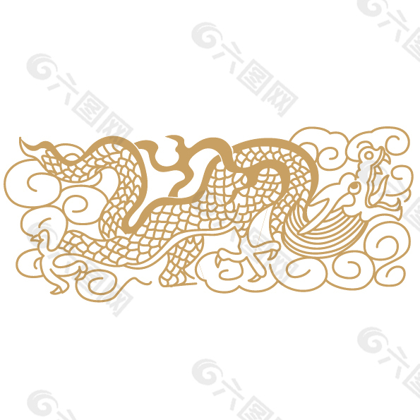 中式龙纹创意设计