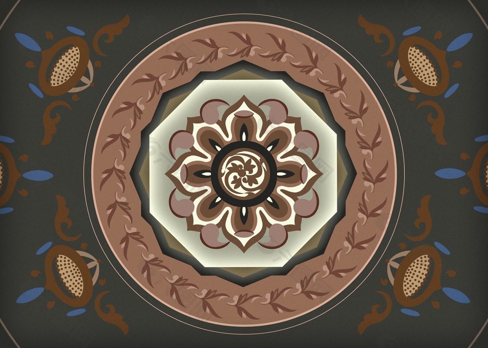 敦煌壁画花纹图案