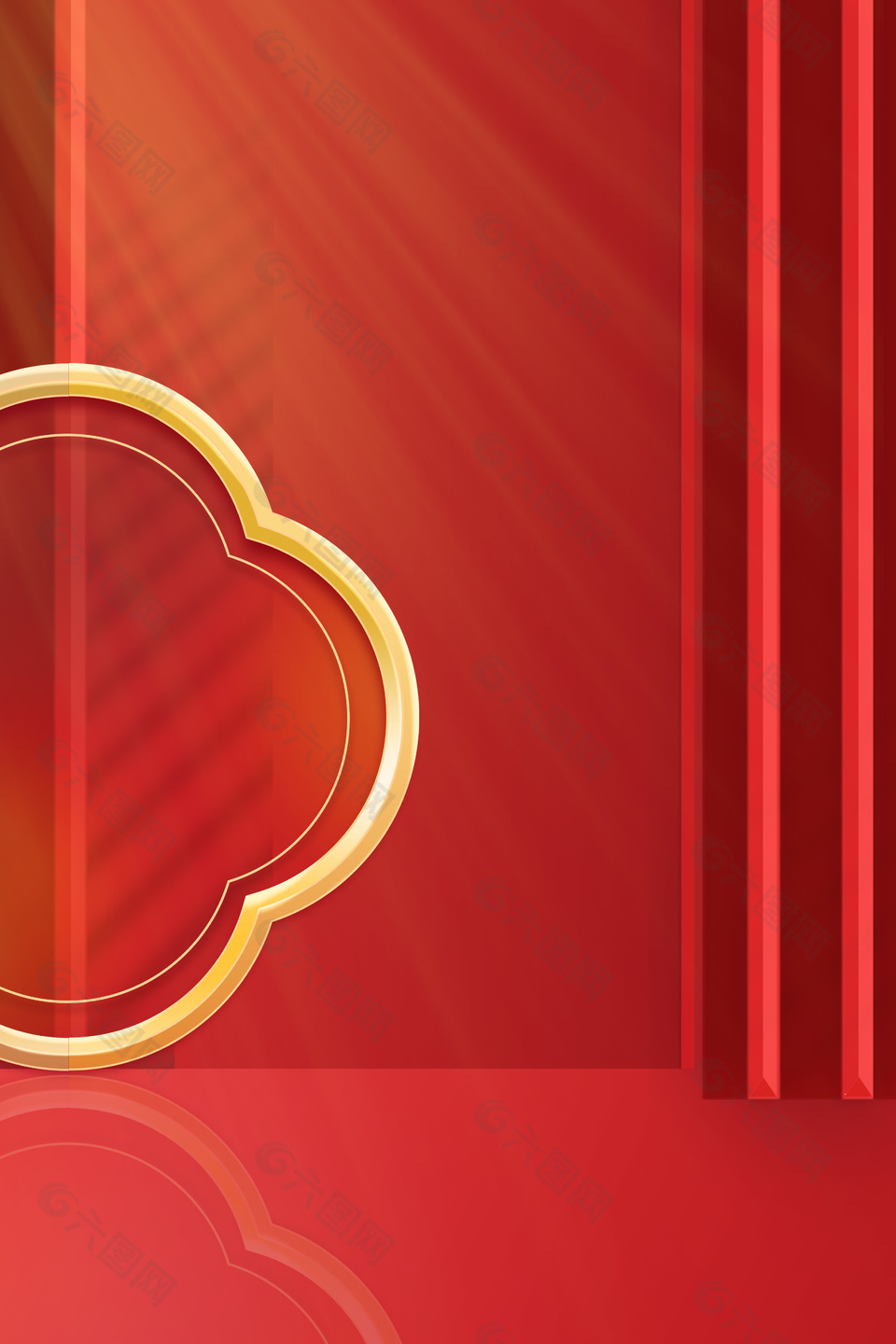 红色大气年会庆典简约背景图片素材