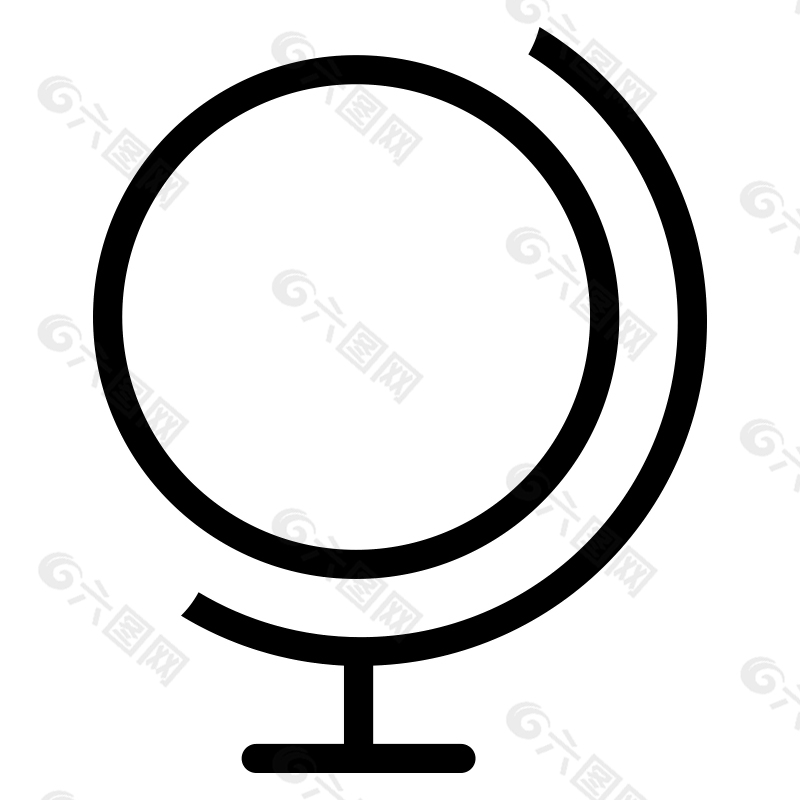 地球仪矢量图