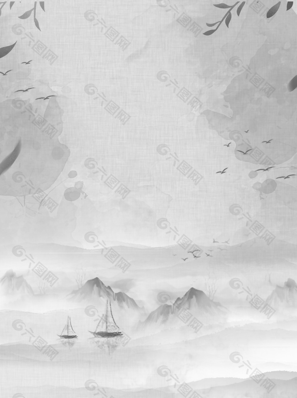 水墨古典中国风背景图下载
