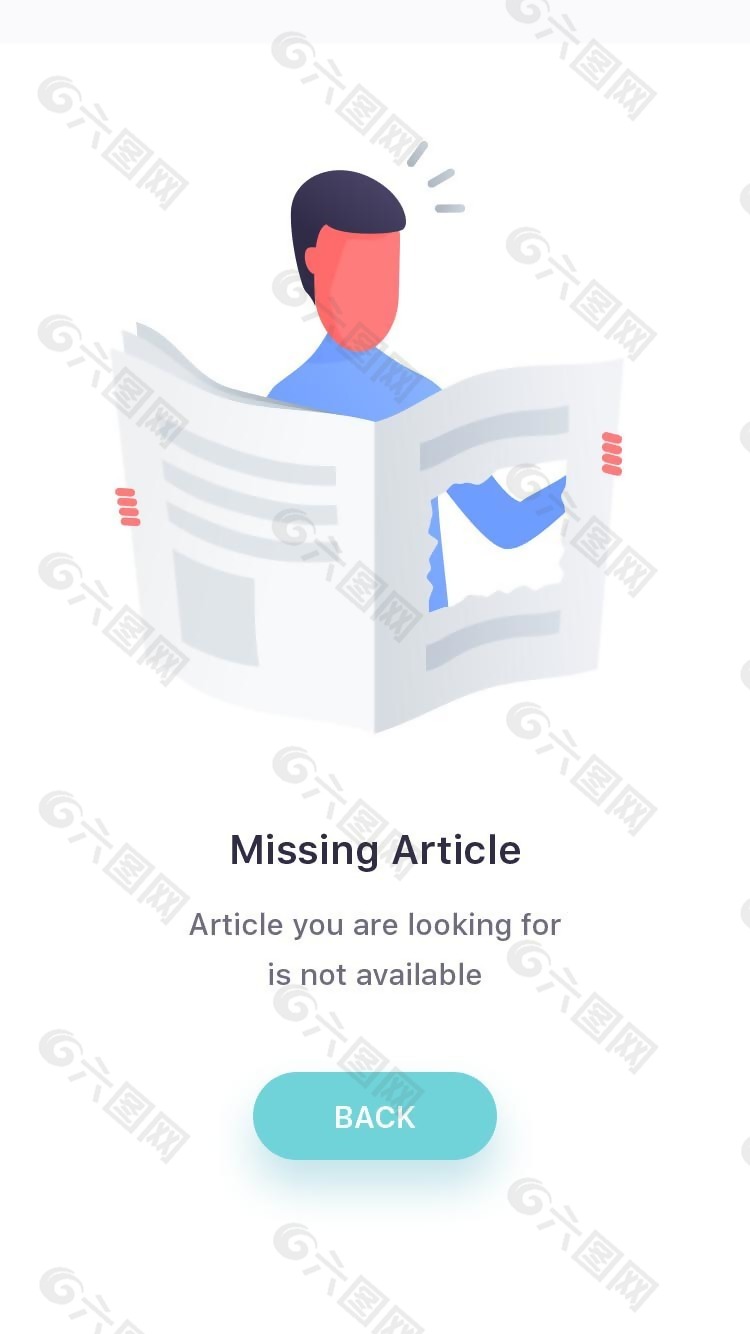 手机端创意404页面设计