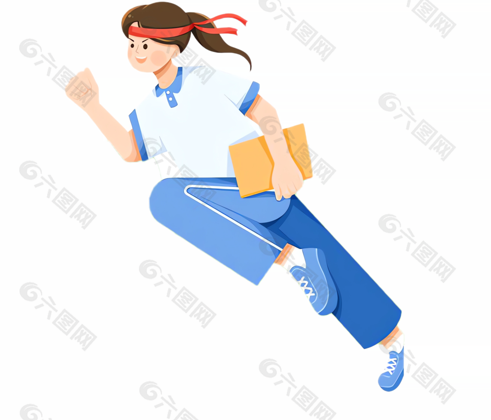 奋斗吧女青年免扣素材