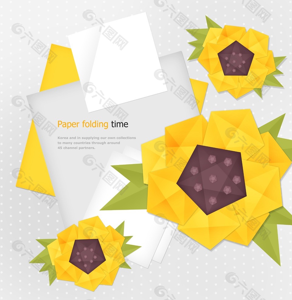 向日葵创意折纸