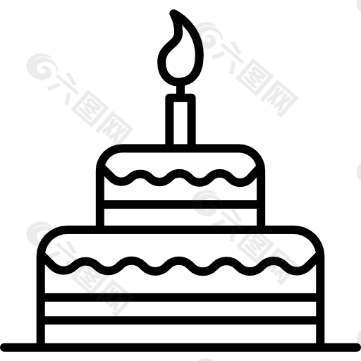 生日蛋糕蜡烛免扣