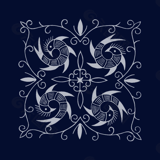 创新苗族花纹设计