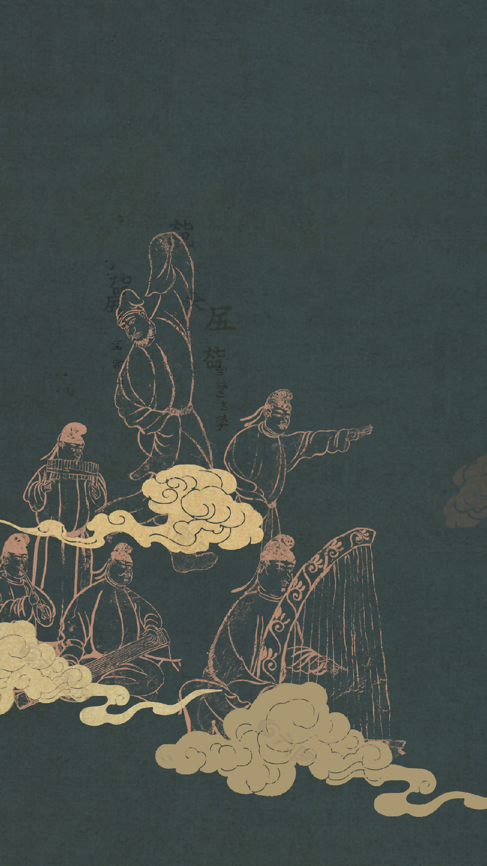 传统国画复古中式海报素材