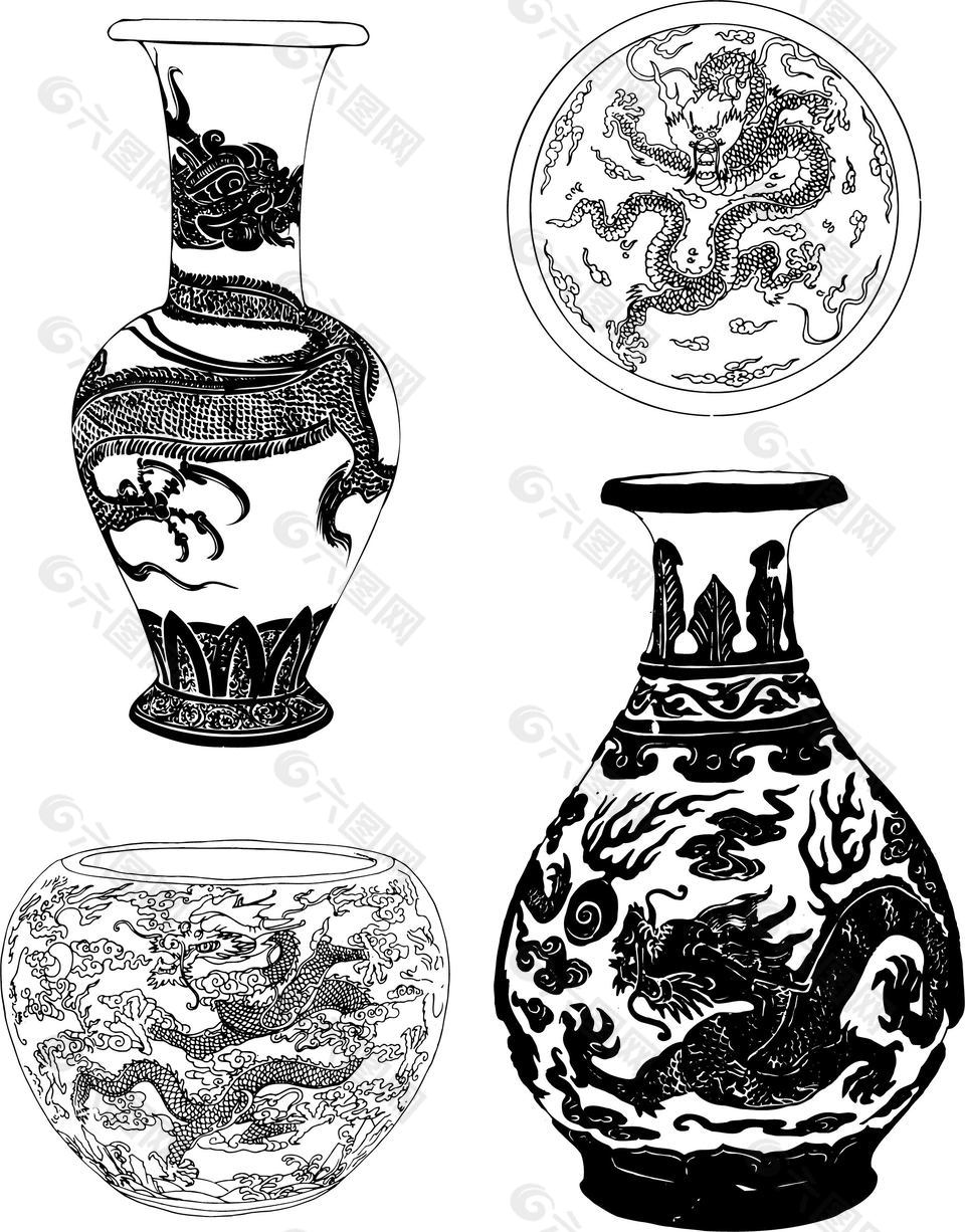 中国古典瓷器器具纹样