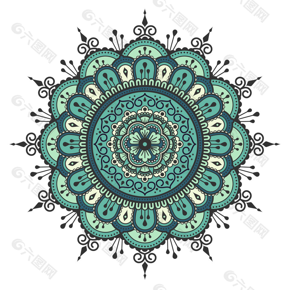 古典敦煌祥纹图案