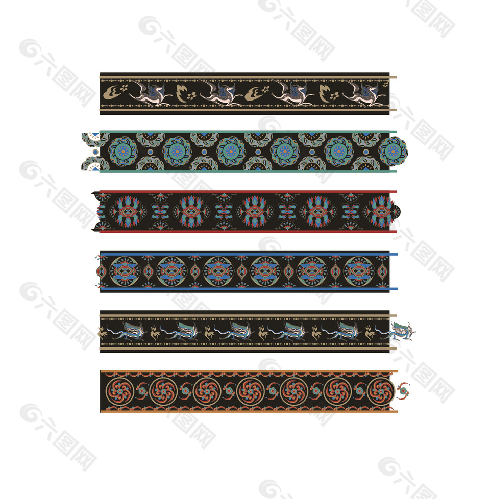 敦煌风服饰纹样