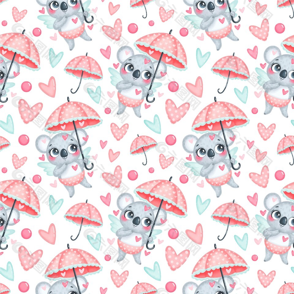 可爱卡通动物考拉贴纸