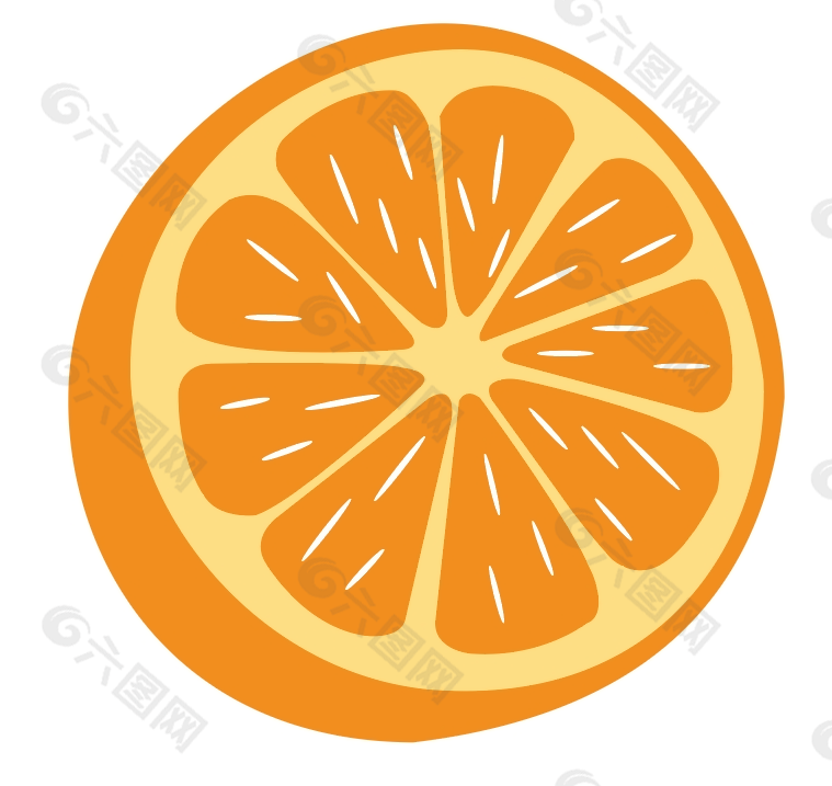 橙子矢量素材
