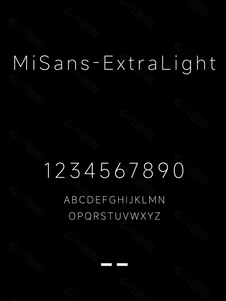 MiSans-ExtraLight安装包