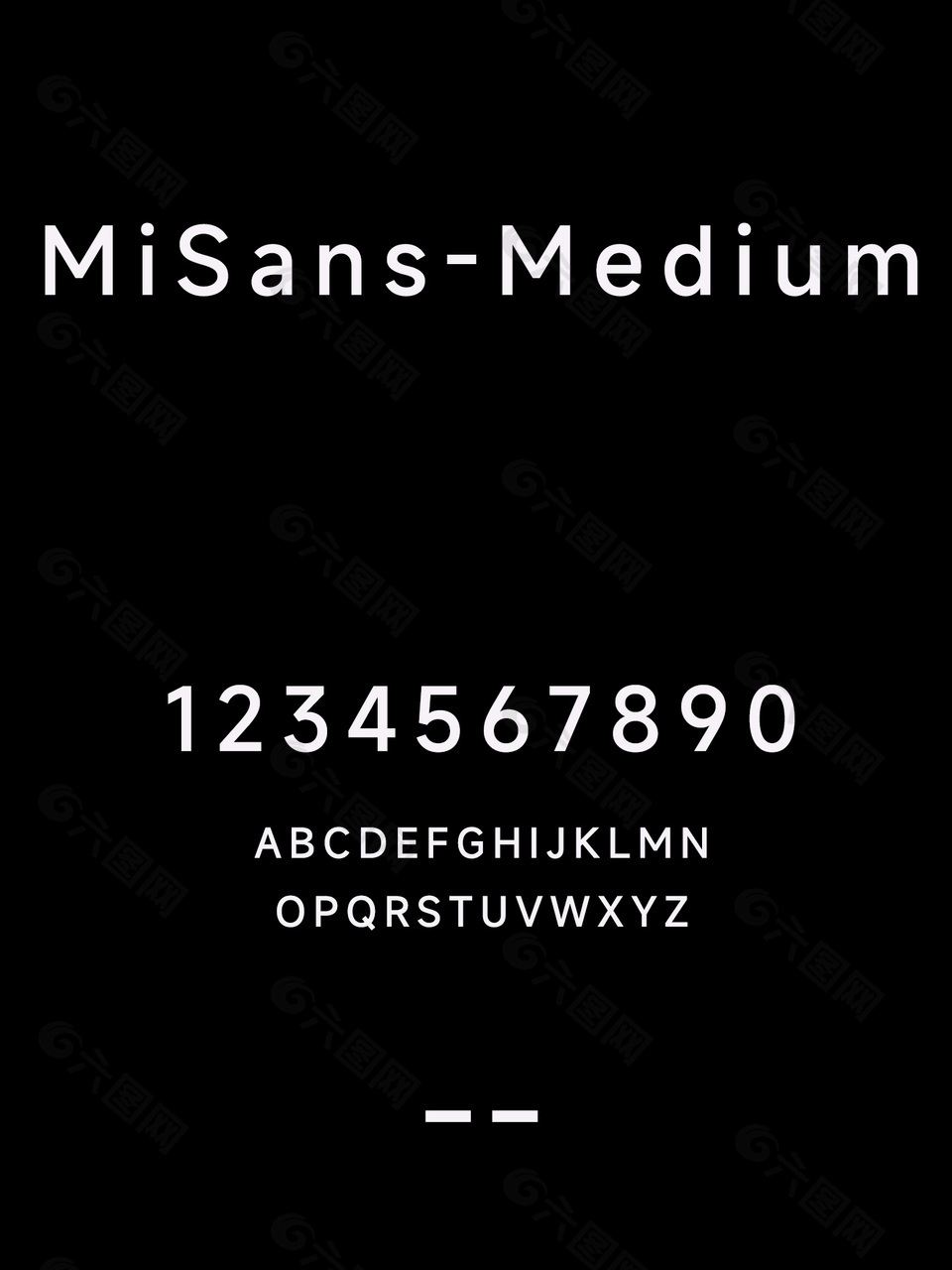 MiSans-Medium简体字体包