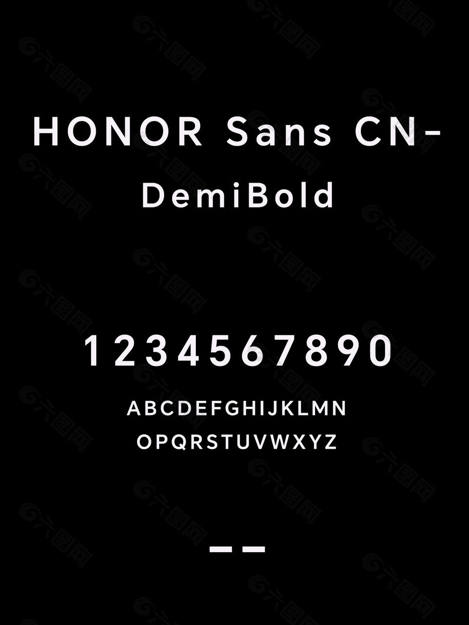 HONORSansCN DemiBold