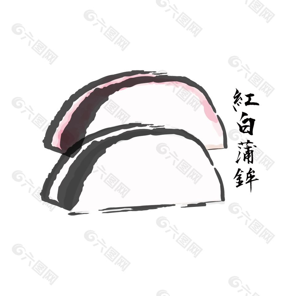 手绘银鳕鱼插画