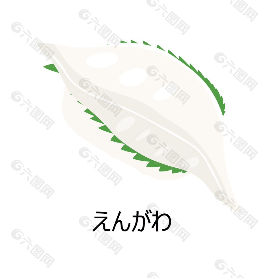 鲷鱼寿司美食插画