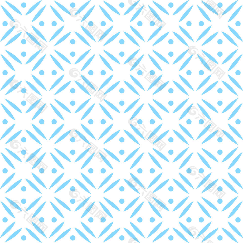 创意蓝色几何风矢量装饰图案