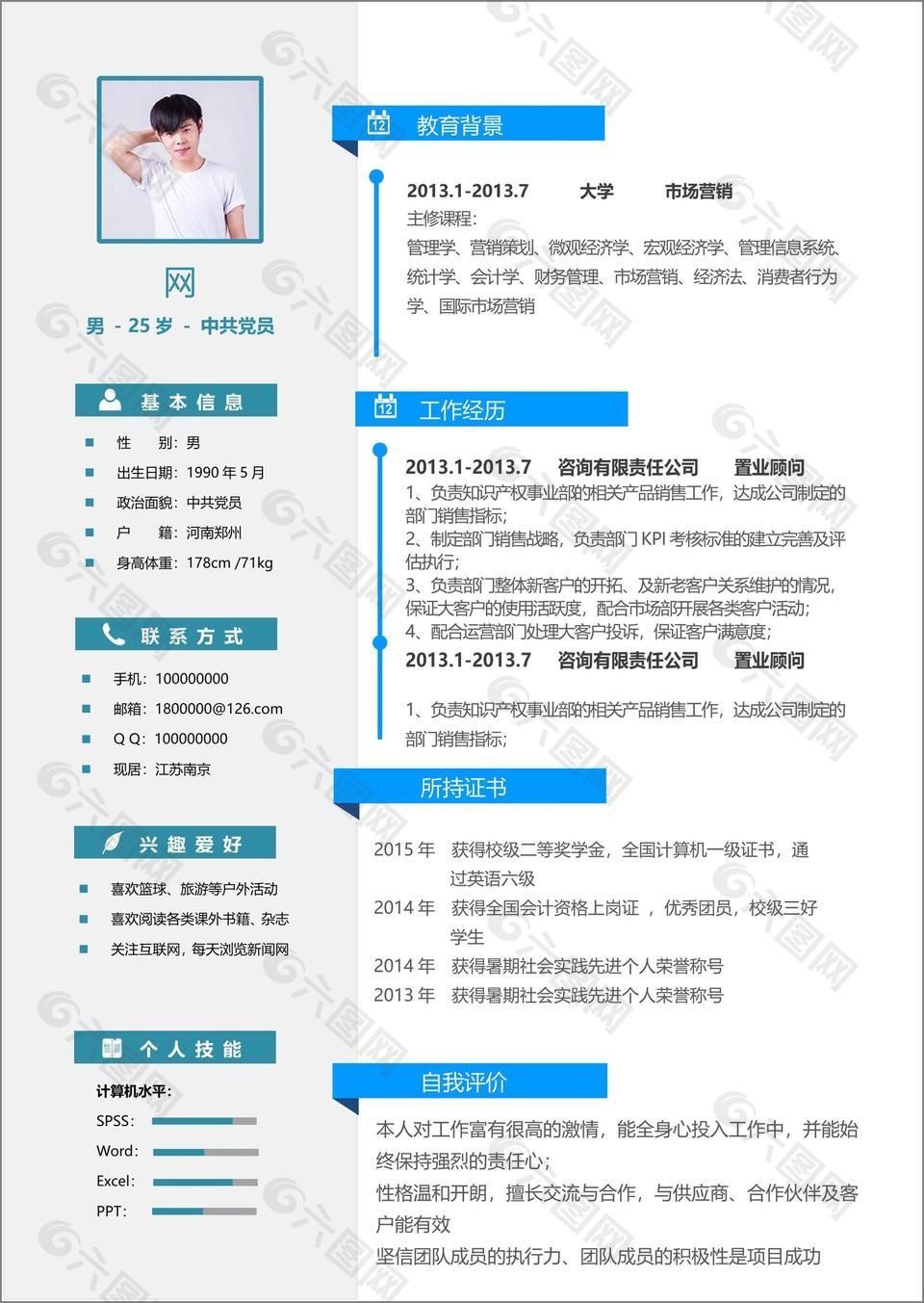 王丽的求职简历范文