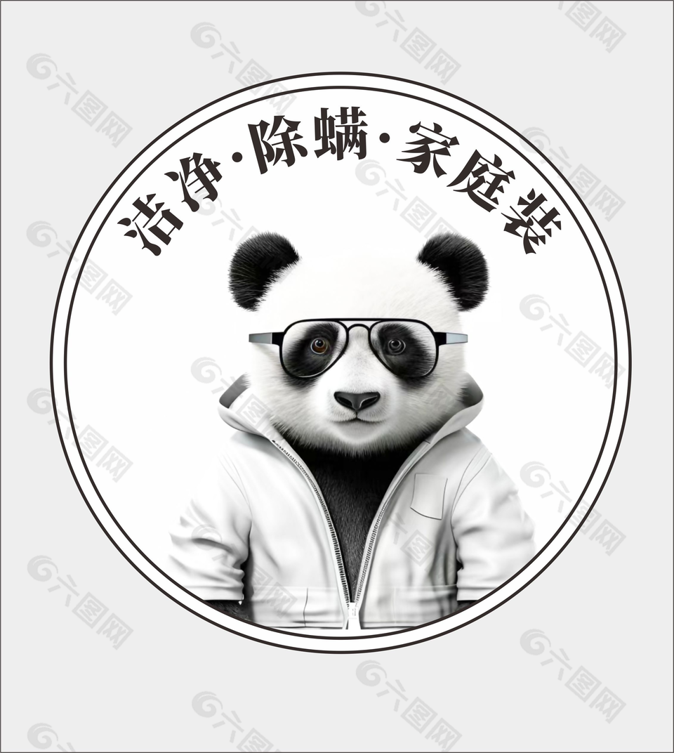 熊猫医生家居用品清洁剂图标