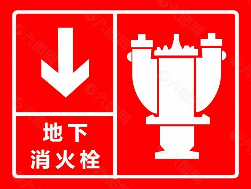 地下消火栓提醒警示牌