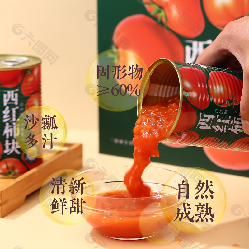 西红柿罐头食品附图