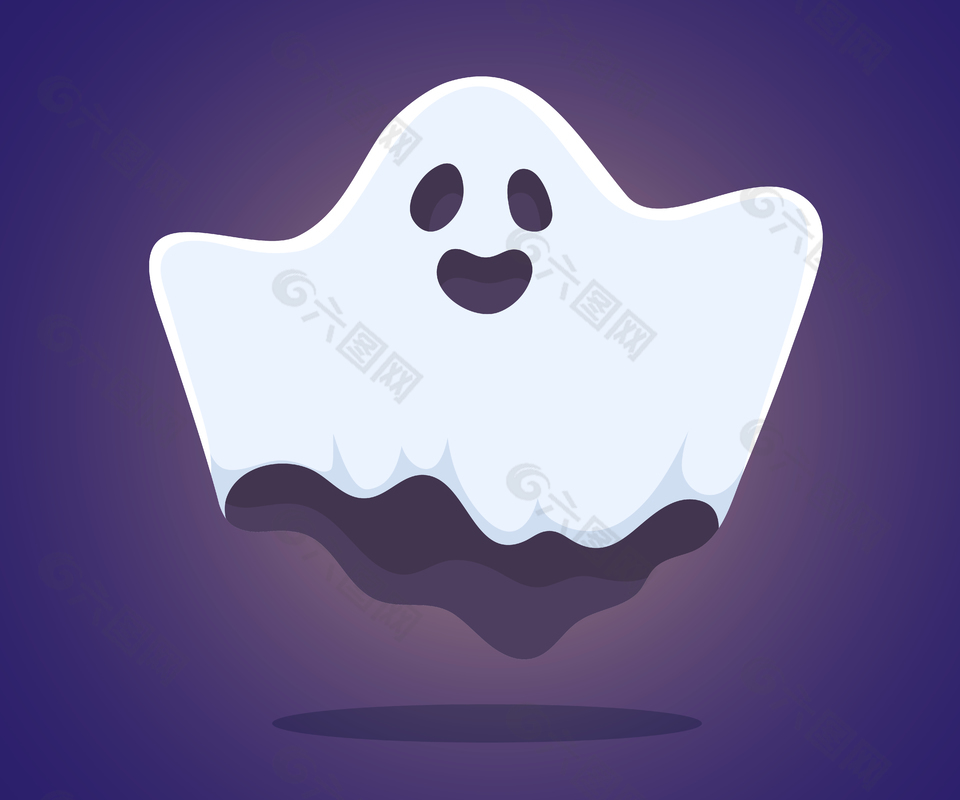 搞怪万圣节幽灵图案设计