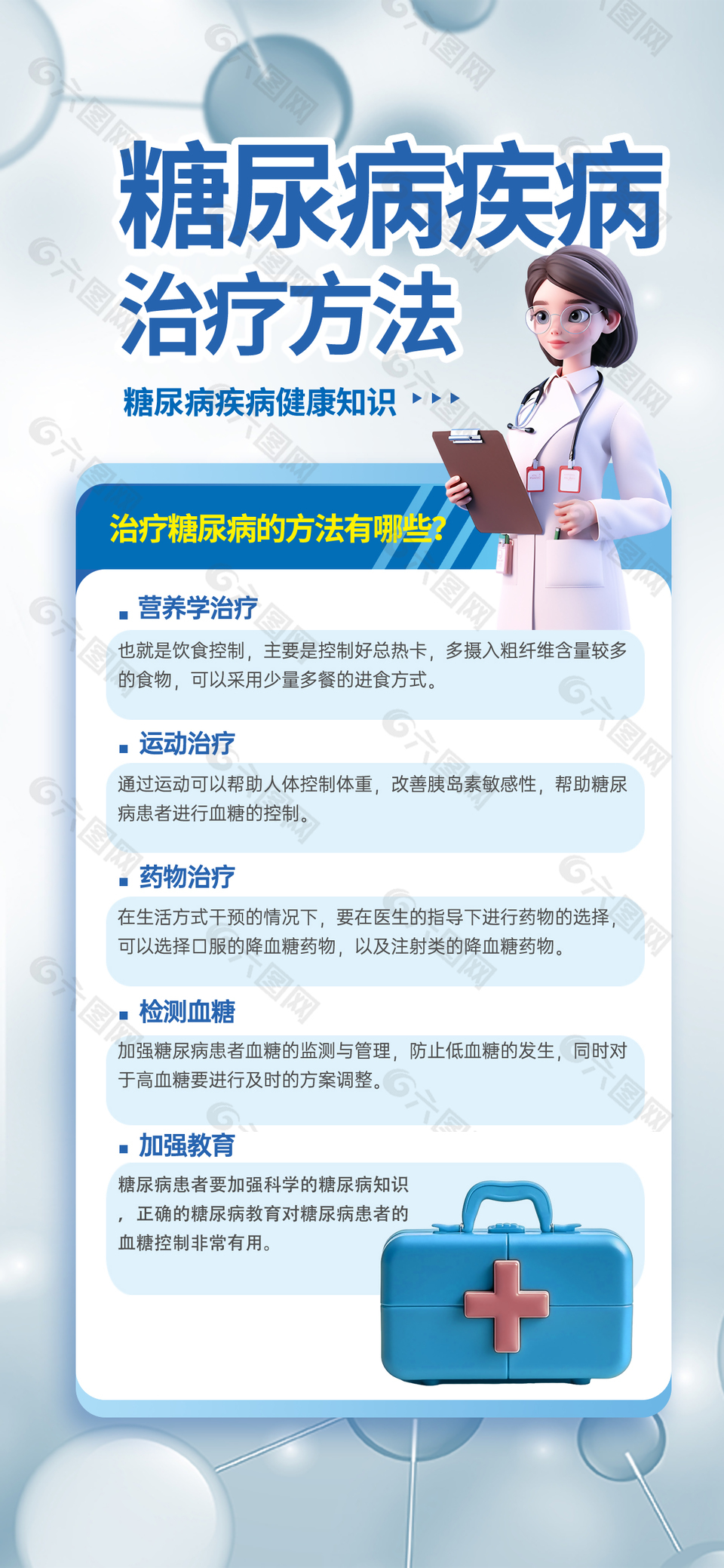 糖尿病疾病健康知识科普宣传海报