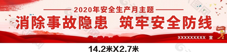 年度安全生产月宣传活动展板