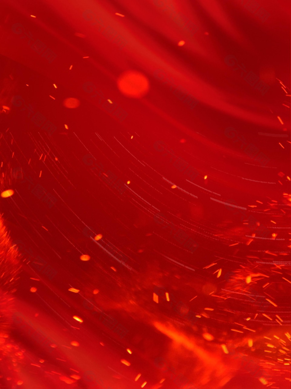 质感红色火焰效果元素背景设计