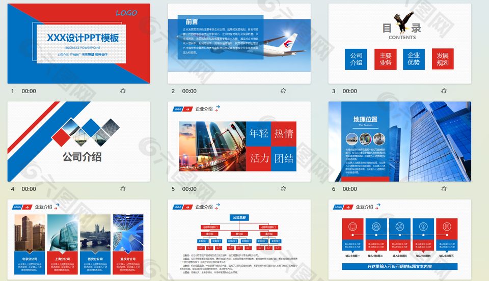 公司企业年终总结PPT模板设计