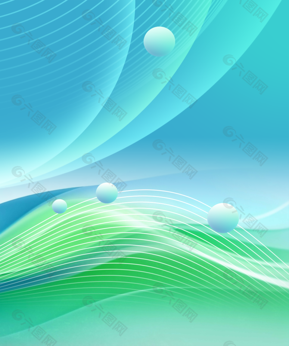 清新蓝绿渐变动感背景设计